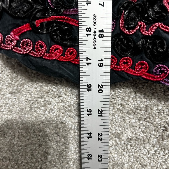 Ann Trinity Woman’s 100% Silk Evening Jacket Blazer Embellished Size Small - Picture 5 of 11